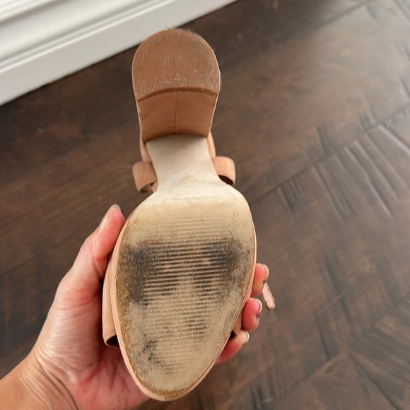 Steve Madden Lessa Open Toe Block Heel - Dusty Rose - Picture 4 of 4